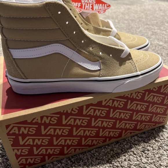 Womens size 8 / men’s size 6.5 taupe vans NEW - Picture 2 of 7
